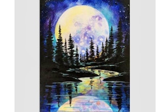 Paint Nite: Full Moon Forest Reflections